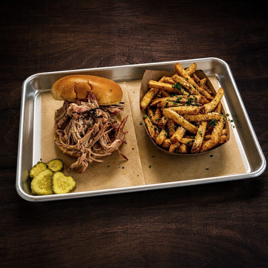 Pulled Pork Sammy.
